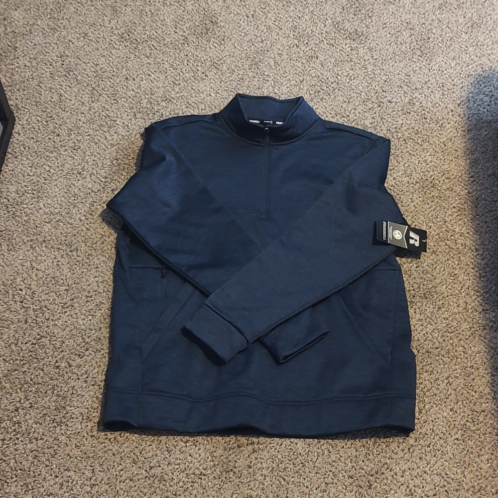 NWT Russell Men's Zip Fleece